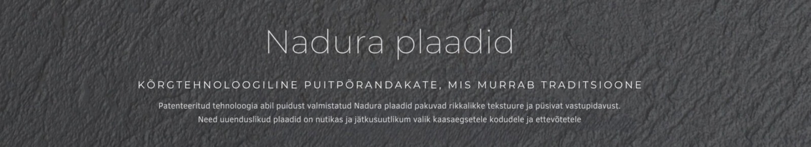 Bjelin keraamilised puitkomposiitplaadid nadura