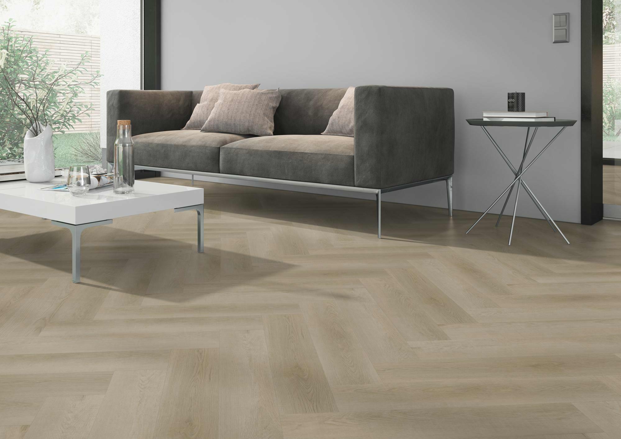 OneFlor LVT kalasabaparkett Raw Oak Light Natural