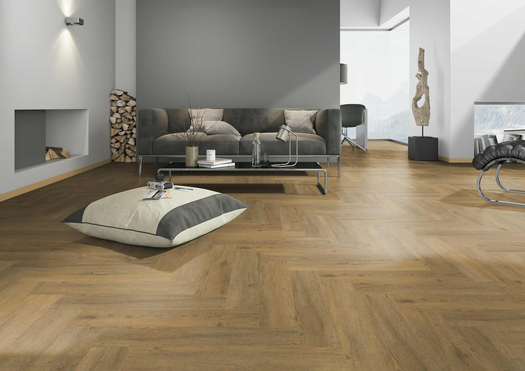 OneFlor LVT kalasabaparkett Royal Oak Natural