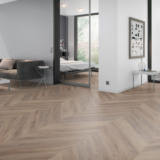 OneFlor Chevron prantsuse kalasaba LVT Cerused Tamm Dark Natural