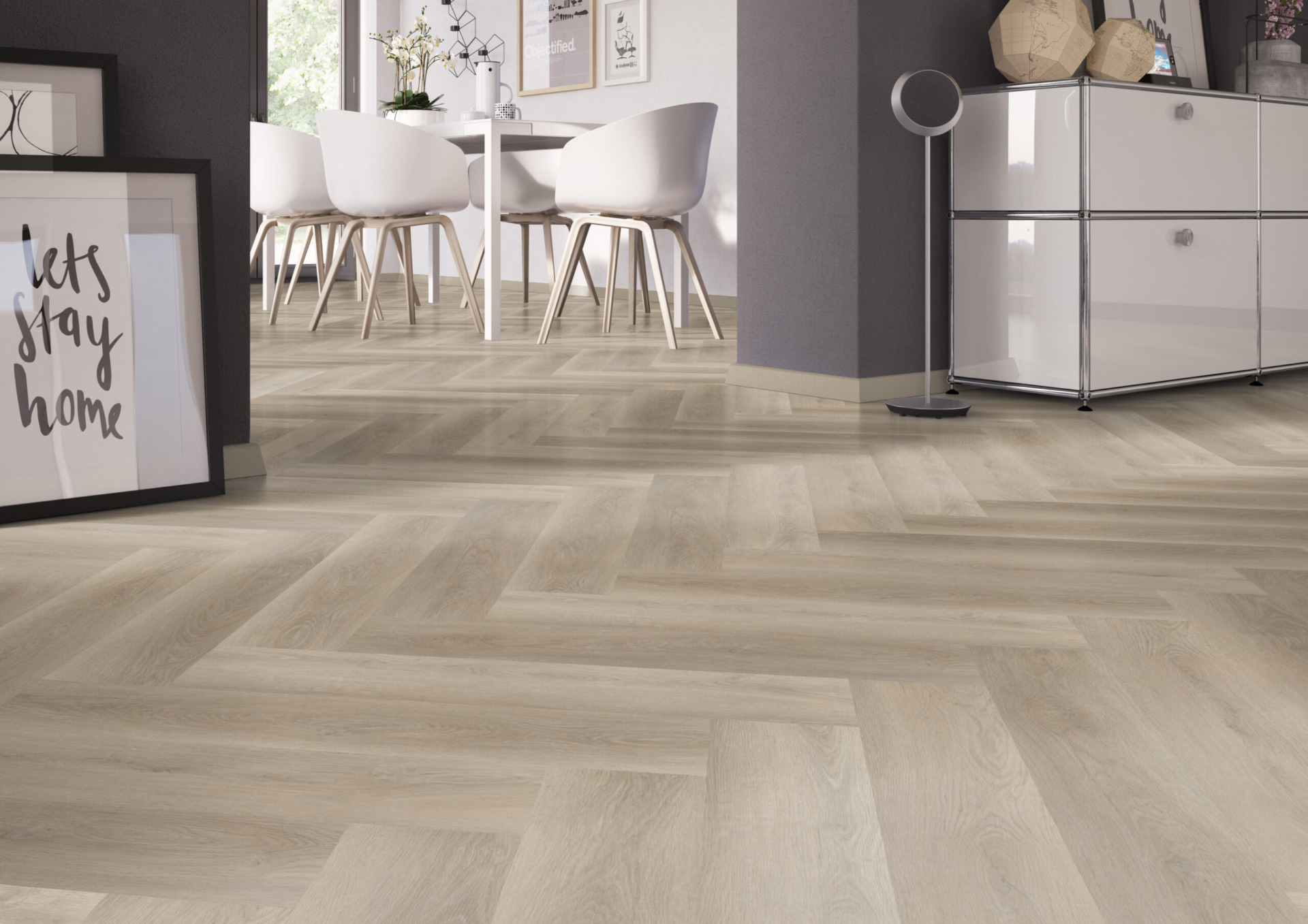 OneFlor LVT kalasabaparkett Soft Oak Greige