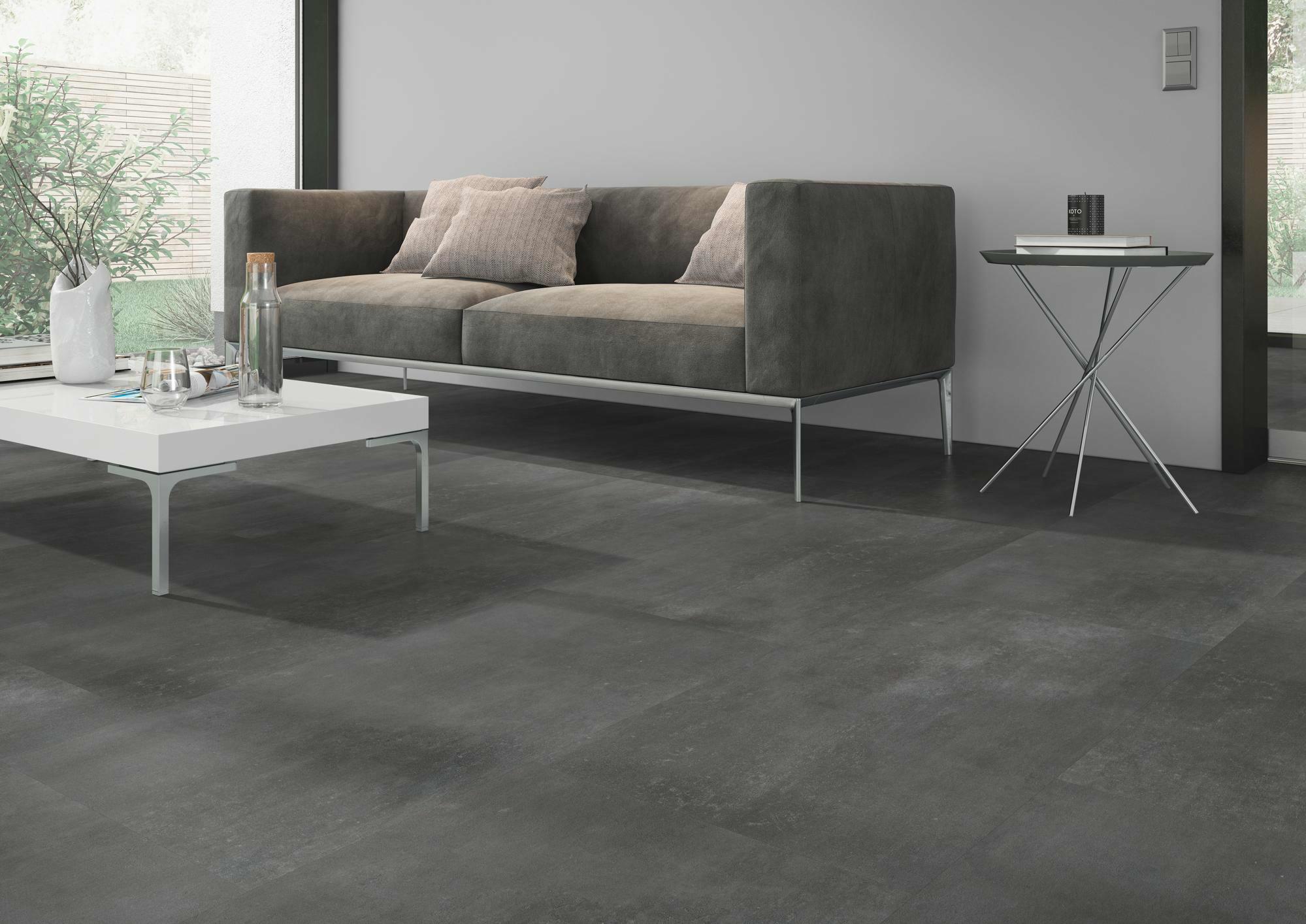 LVT Cement Dark Grey - Image 4