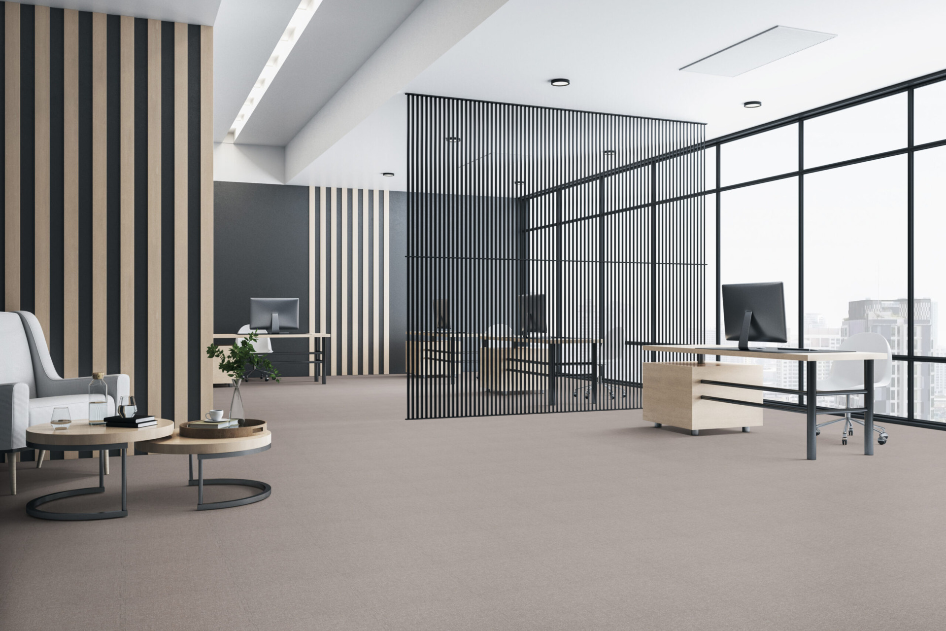 Oneflor kootud vinüülplaat LOOM+, kootud LVT