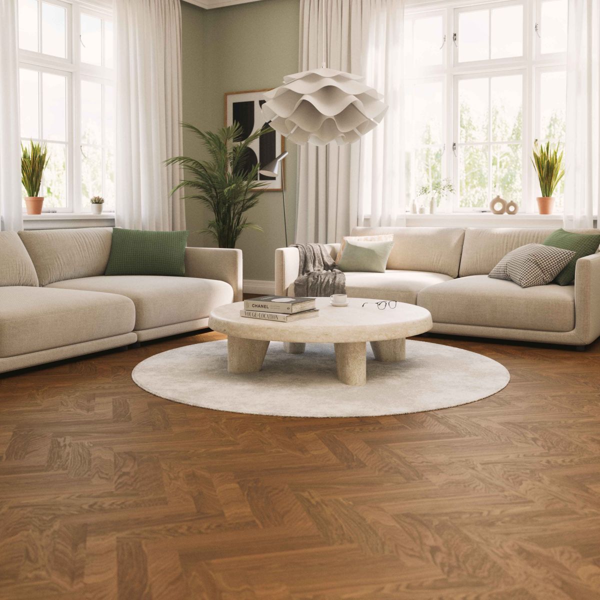 bjelin kõvendatud kalasabaparkett