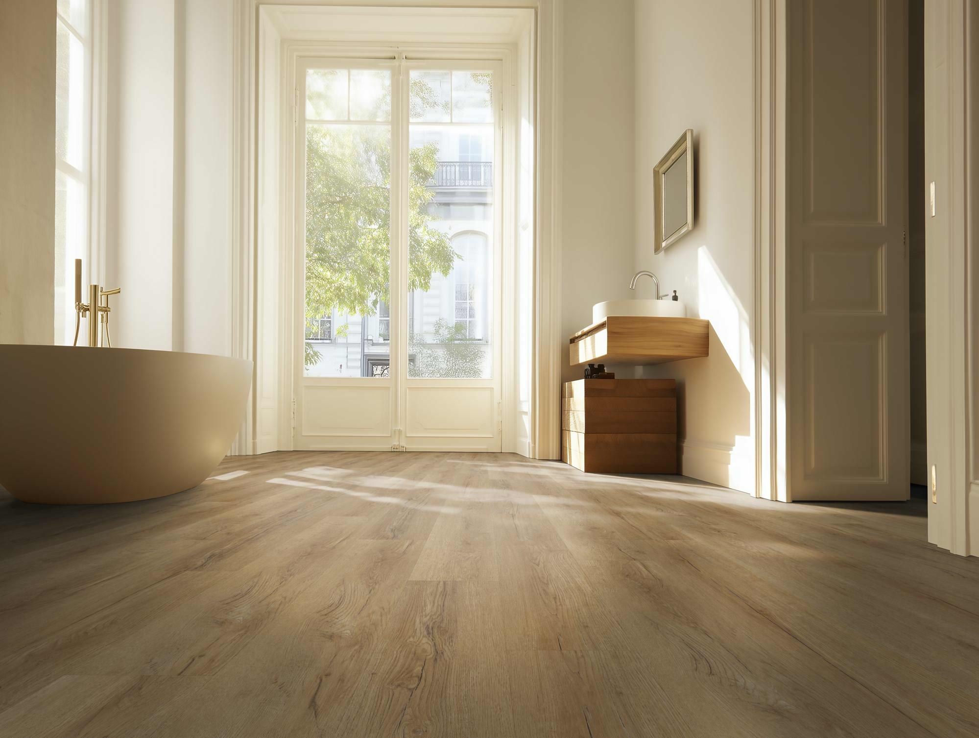 Oneflor LVT akustiline liimitav Tamm Honey