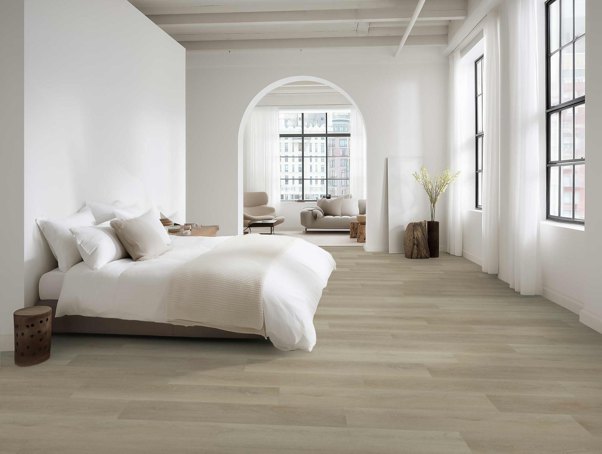 Oneflor LVT akustiline liimitav Hall Tamm
