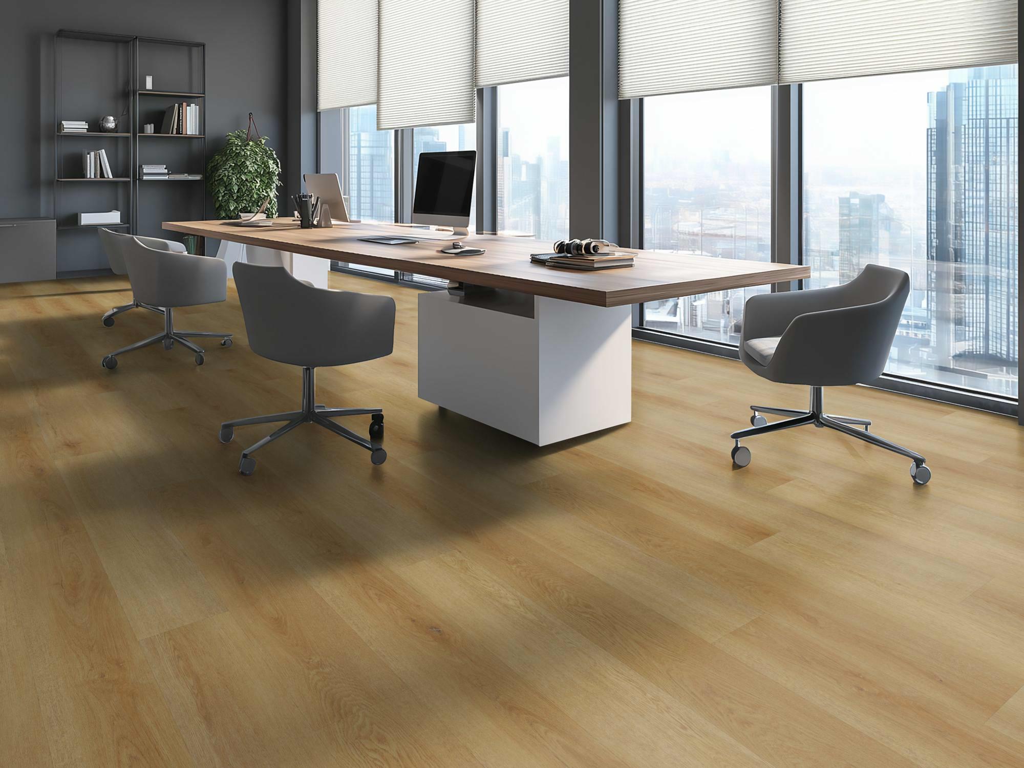 Oneflor LVT akustiline liimitav Tamm Amber