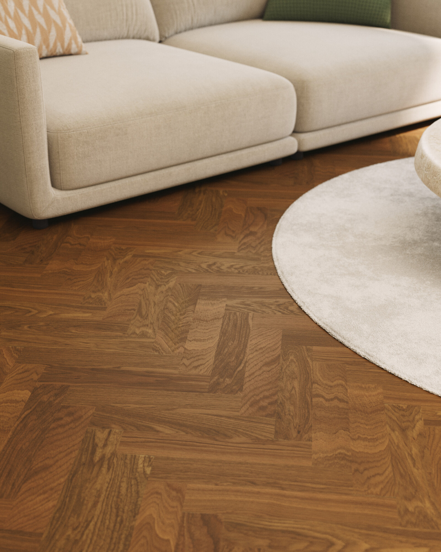 Bjelin kõvendatud kalasabaparkett Terra Brown