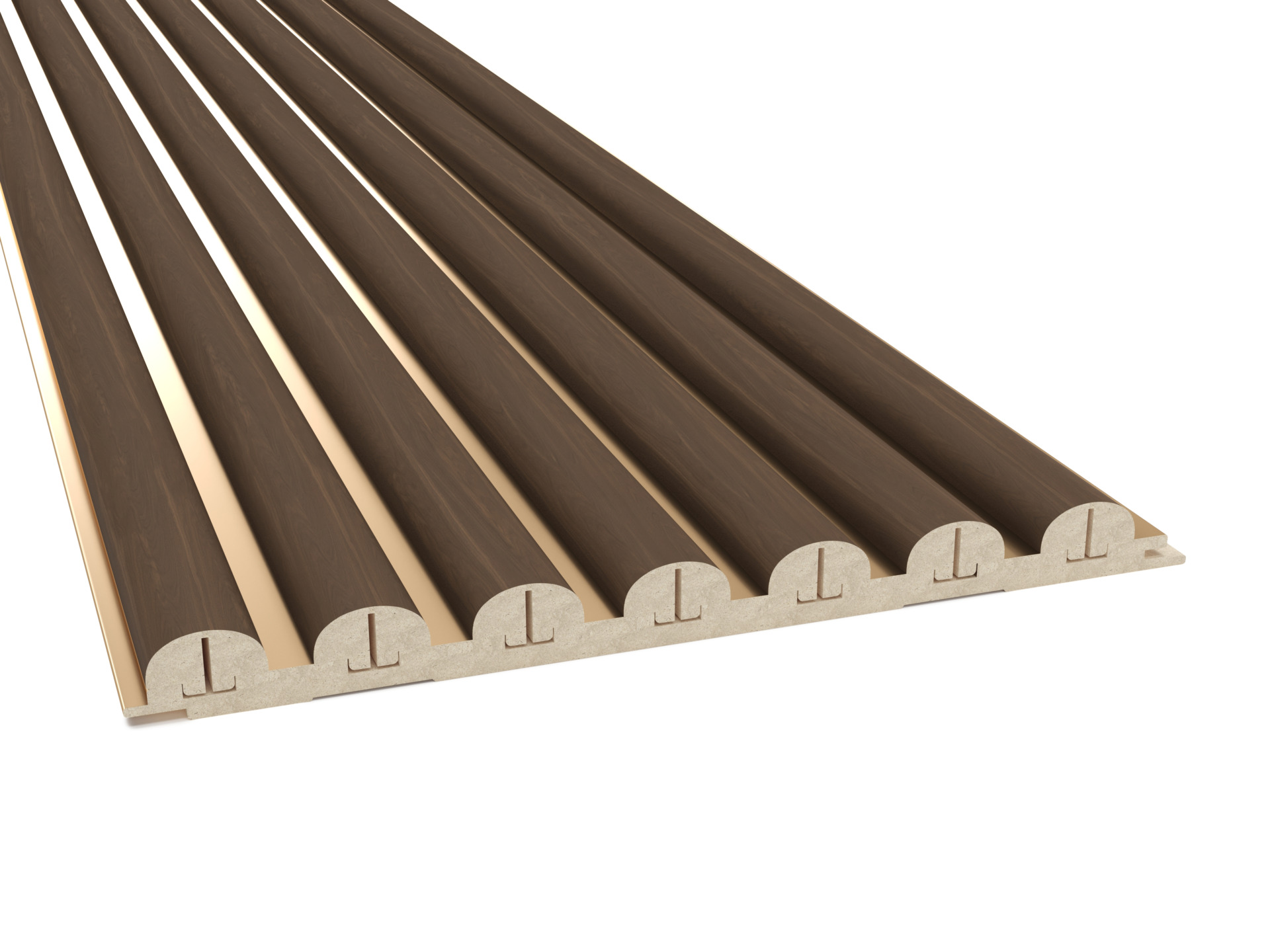 Dekoratiivne seinapaneel Lagoon kuldsel taustal