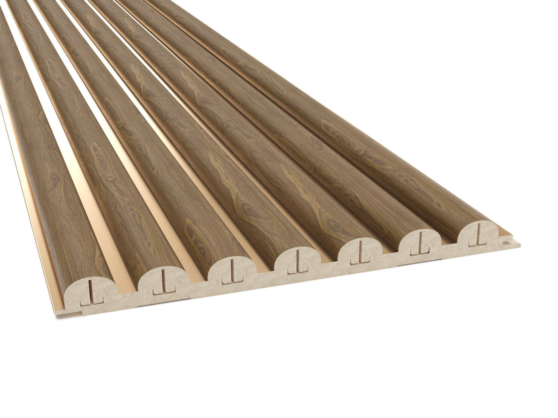 Dekoratiivne seinapaneel Lagoon kuldsel taustal