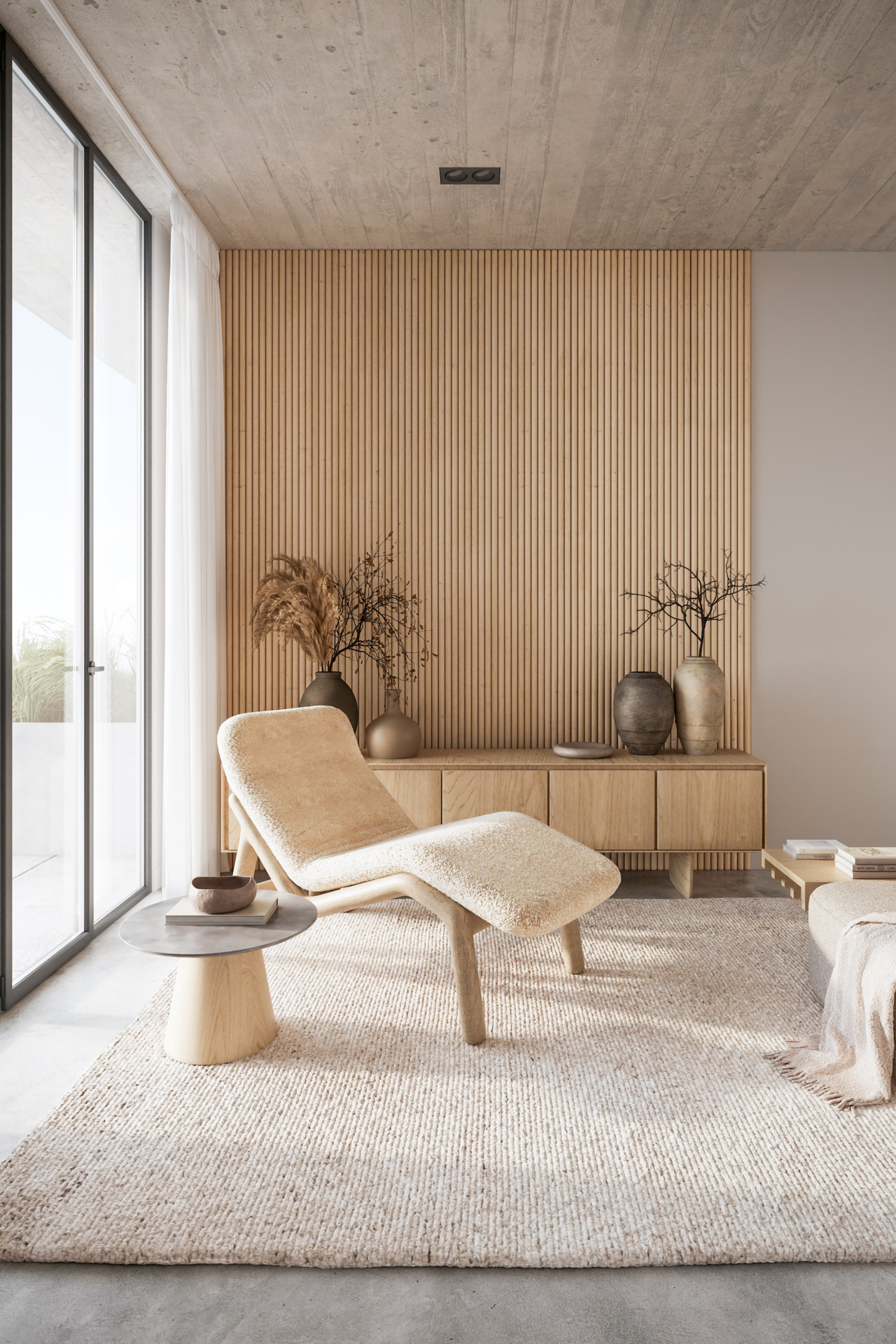 Dekoratiivne seinapaneel laineline Maestro Latt hele tamm