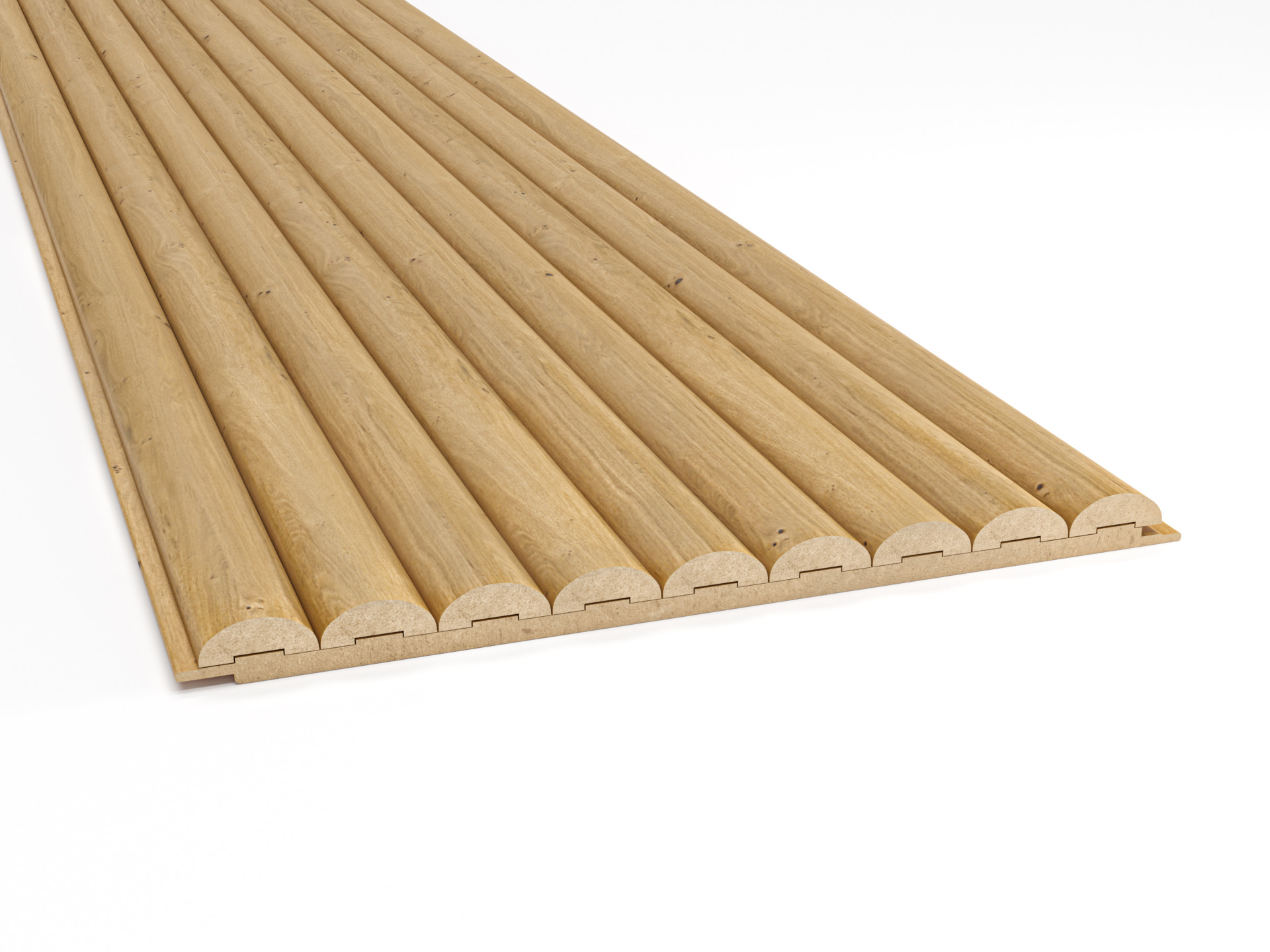 Dekoratiivne seinapaneel laineline Maestro Latt hele tamm