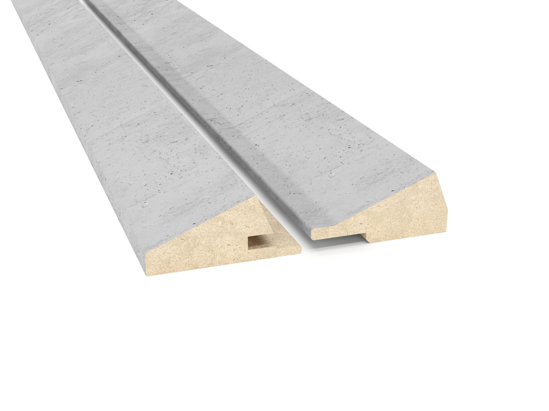 RIFF dekoratiivne seinapaneel lõpetusliistud Raw Concrete