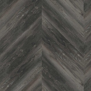 OneFlor Chevron prantsuse kalasaba LVT Smoked Pine Black
