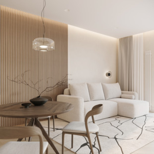 Dekoratiivne seinapaneel Lagoon kuldsel taustal