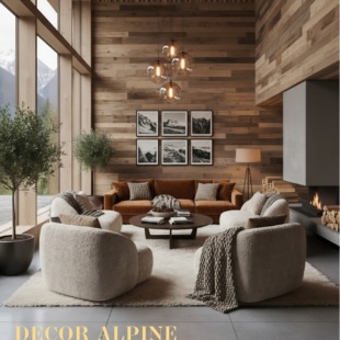 seinapaneel vanast puidust 3d efektiga