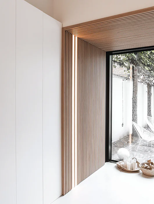 Seinaribid integreeritud LED valgustusega Naturaalne tamm - Pilt 5