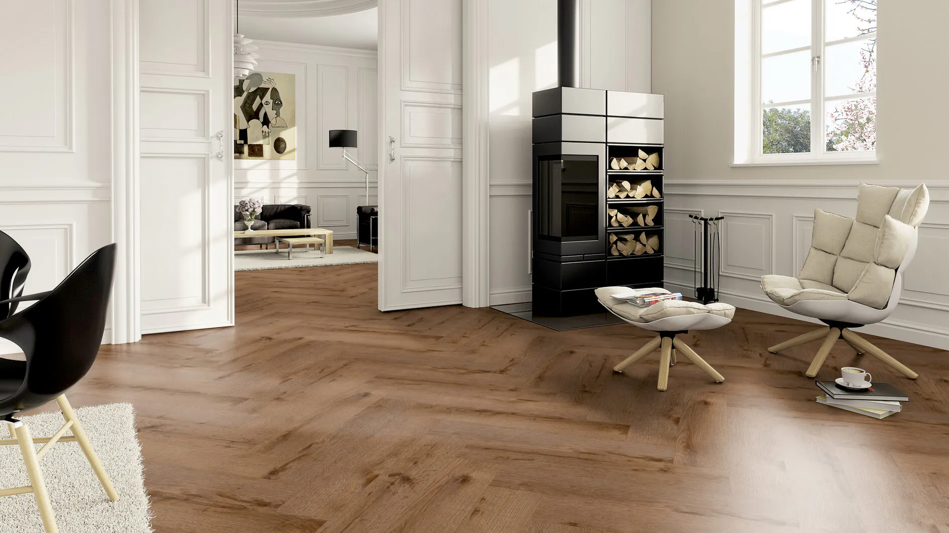 LVT kalasabaparkett tamm Washington