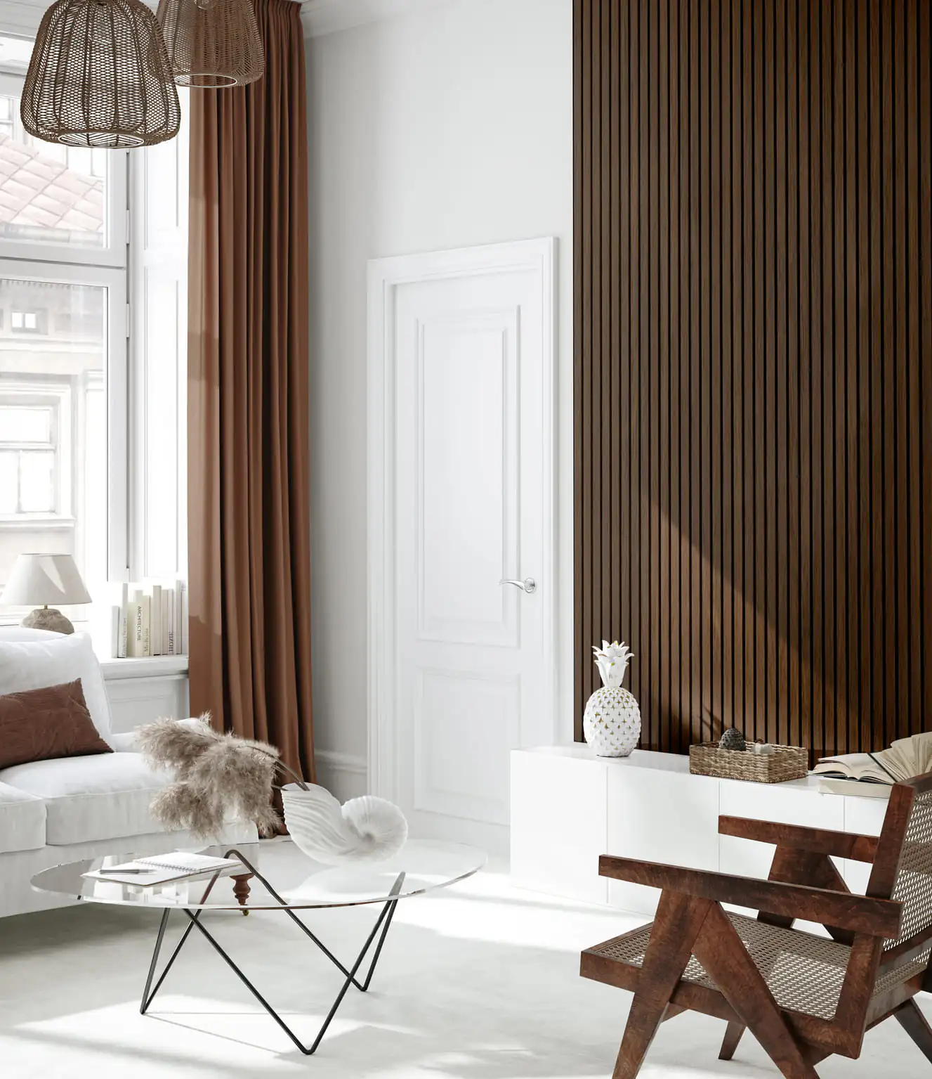 Ribipaneel Smoked Walnut / must taust