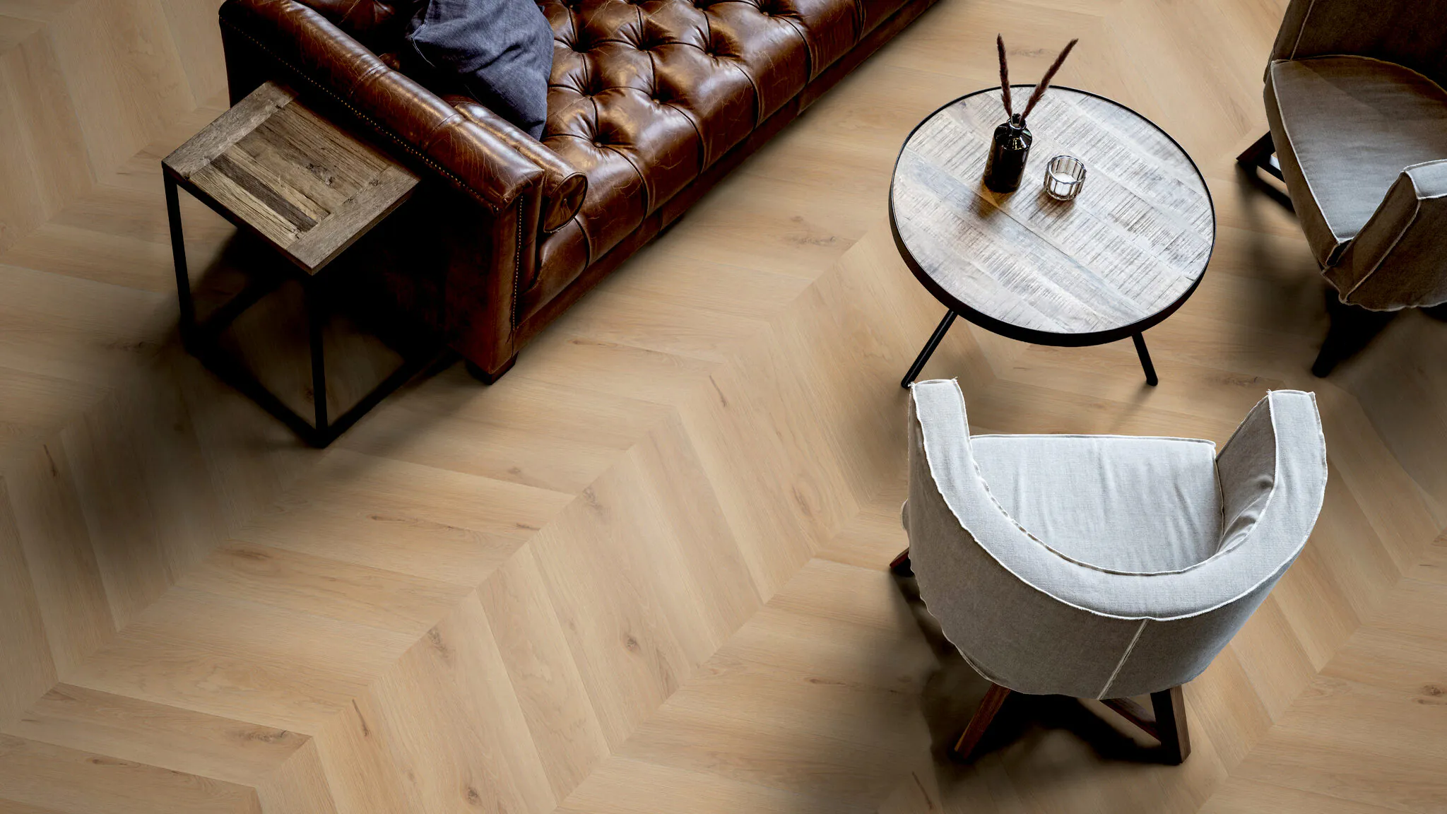 LVT prantsuse kalasaba Chevron tamm Rotterdam