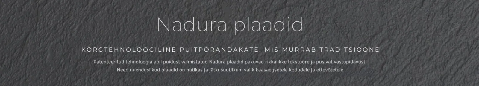 Bjelin keraamilised puitkomposiitplaadid nadura