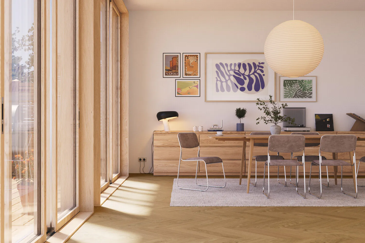 Bjelin kõvendatud kalasabaparkett naturaalne