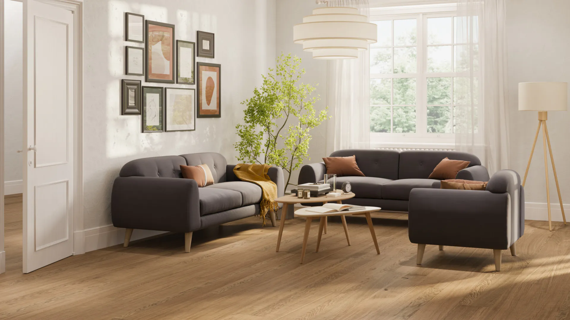 Bjelin kõvendatud puitpõrand VISTA pruun